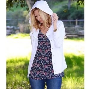 CAbi SoHo Hoodie Jacket #5152 White size S EUC!